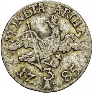 Niemcy, Prusy, Frydryk II, 3 krajcary 1785, A