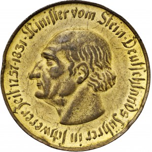 Niemcy, Westfalia, 5 000 000 marek 1923, tombak złocony