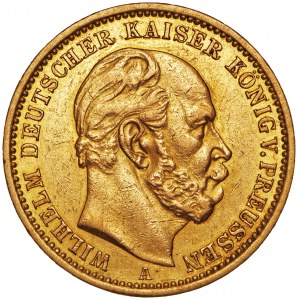 Niemcy, 20 marek 1876, Wilhelm, A, złoto Au 900