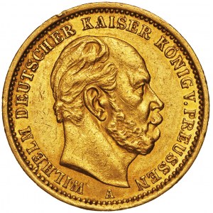 Niemcy, 20 marek 1875, Wilhelm, A, złoto Au 900