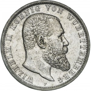 Niemcy, 5 marek 1903, Wilhelm II, F, srebro