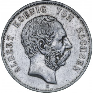 Niemcy, 5 marek 1895, Albert, E, srebro