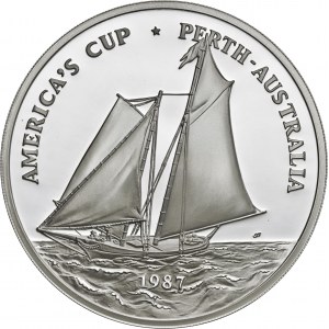Samoa, 25 dolarów1987, 5 uncji srebra Ag 999