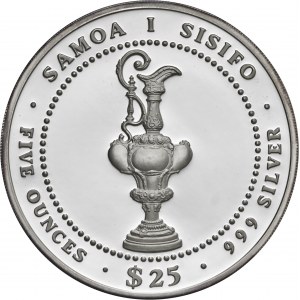 Samoa, 25 dolarów1987, 5 uncji srebra Ag 999