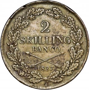 Szwecja, 2 skilling, 1837