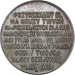 medal Zamek Królewski w Warszawie, srebro Ag 800