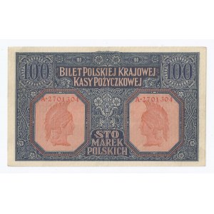 banknot 100 marek 1916, Generalne Gubernatostwo Warszawskie