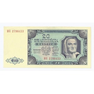 banknot 20 zł 1948, Polska