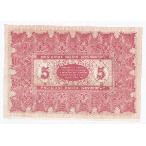 bon Częstochowa, 5 rubli, 1915, piękny