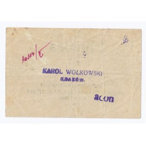 bon Kraków, 1 korona, Karol Wołkowski, KAWIARNIA ESPLANADE, b.d. co do roku emisji, przyjmuje się, że między 1919 a 1923