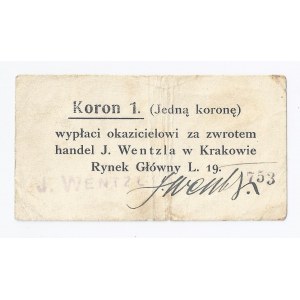 bon Kraków, 1 korona, J. WENTZL