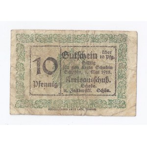 bon Szubin, 10 fenigów, 1918