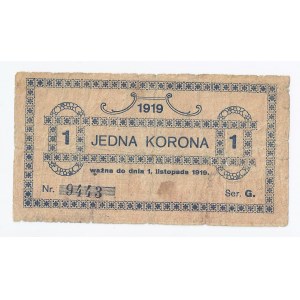 bon Gorlice, 1 korona, 1919