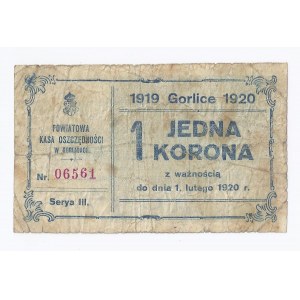 bon Gorlice, 1 korona, 1919