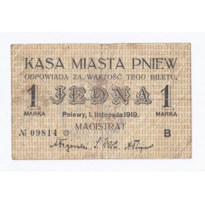 bon Pniewy, 1 marka, 1919