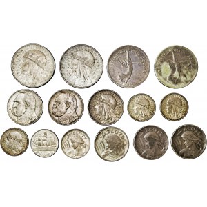 II RP, zestaw 39 monet