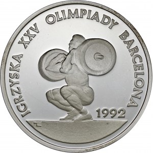 200 000 zł 1991, Igrzyska XXVV Olimpiady Barcelona 1992 - Ciężarowiec, Ag925