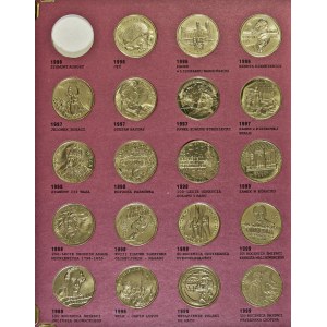 zestaw, 59 monet, 2 zł1996-2003, brak Zygmunta Augusta