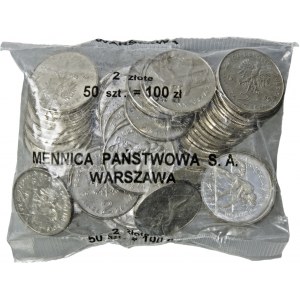 woreczek, 2 zł 1995, Igrzyska Atlanta 1996, Zapaśnicy, 50 sztuk, stan I