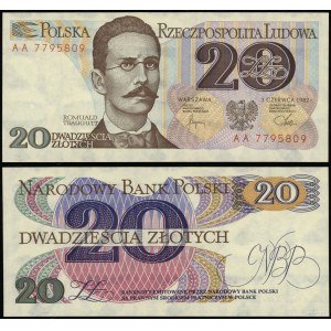 Polska, 20 złotych, 1.06.1982