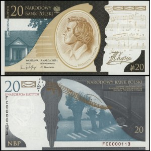 Polska, 20 złotych, 19.03.2009