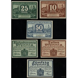 Pomorze, zestaw 3 banknotów, 1.03.1917