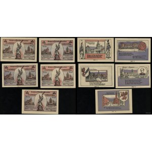 Pomorze, zestaw: 5 x 1 marka, ważne do 30.09.1922