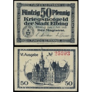 Prusy Zachodnie, 50 fenigów, 1.07.1919