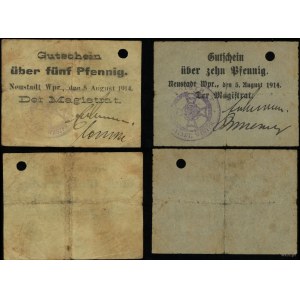Prusy Zachodnie, 10 fenigów i 5 fenigów, 5.08.1914