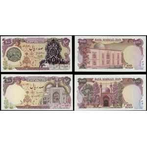 Iran, zestaw: 2 x 100 rials, (1979-1980) i (1981)