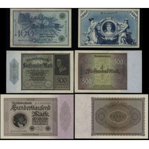 Niemcy, zestaw 3 banknotów
