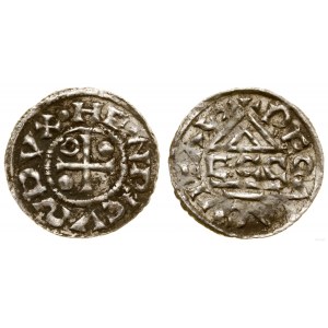 Niemcy, denar, 985-995, Ratyzbona, mincerz Ag