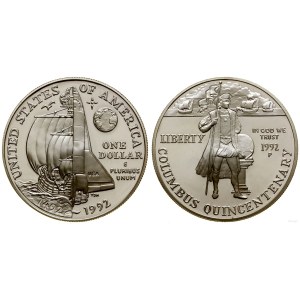 Stany Zjednoczone Ameryki (USA), dolar, 1992 P, Filadelfia