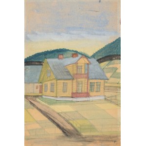 Nikifor Krynicki (1895 - 1968), Haus zwischen den Hügeln