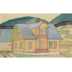 Nikifor Krynicki (1895 - 1968), Haus zwischen den Hügeln