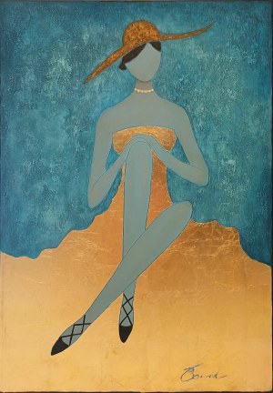 Adam BARNEL, Madame au chapeau jaune