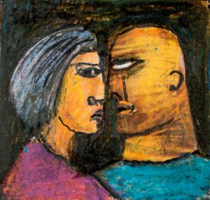 Eugeniusz TUKAN-WOLSKI (1928-2014), Twarze kobiety i meżczyzny