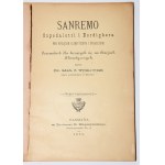 TYMOWSKI Jan - Sanremo, Ospedaletti and Bordighera in climatic and social terms. A guide for those treating at climatic stations, 1886