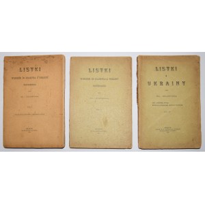 [IWANOWSKI Eustachy]. Leaves in a whirlwind to Cracow from Ukraine, 1-3 sets, 1901