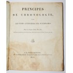 POTOCKI Jan - Principes de chronologie pour les temps antérieurs aux olympiades, Petersbourg 1810