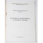 WARSAW INSURRECTION IN BOOKS AND PRESS. Varsavian Studies Sessions. Vol. 4