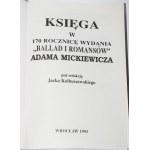 Księga w 170 rocznicę wydania Ballad i romansów Adama Mickiewicza