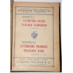 [WILDER, Hieronim] Kataloge des polnischen Antiquars Hieronim Wilder. Warschau 1906-1930.