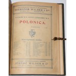 [WILDER, Hieronim] Kataloge des polnischen Antiquars Hieronim Wilder. Warschau 1906-1930.