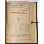 [WILDER, Hieronim] Katalogi Antykwariatu Polskiego Hieronima Wildera. Warszawa 1906-1930.