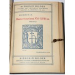 [WILDER, Hieronim] Kataloge des polnischen Antiquars Hieronim Wilder. Warschau 1906-1930.