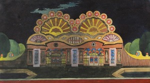 Zygmunt BADOWSKI (1881-1959), Projekt scenografii - fasada