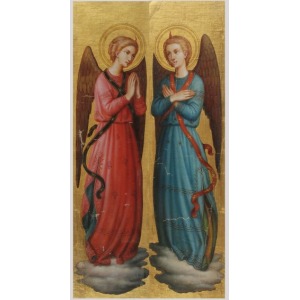 Artysta nieokreślony (XIX w.), Para obrazów - Anioły