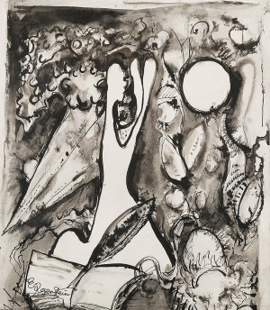 Erna ROSENSTEIN (1913-2004), Kompozycja surrealistyczna, 1948/49