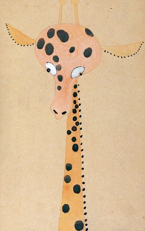 Andrzej STOPKA (1904-1973), Żyrafa - projekt do przedstawienia Cyrk Tarabumba, 1945